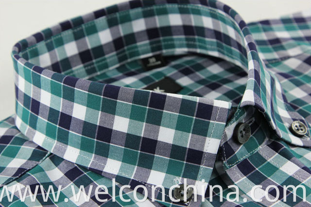 Slimming Men S Plaid Shirt Jpg